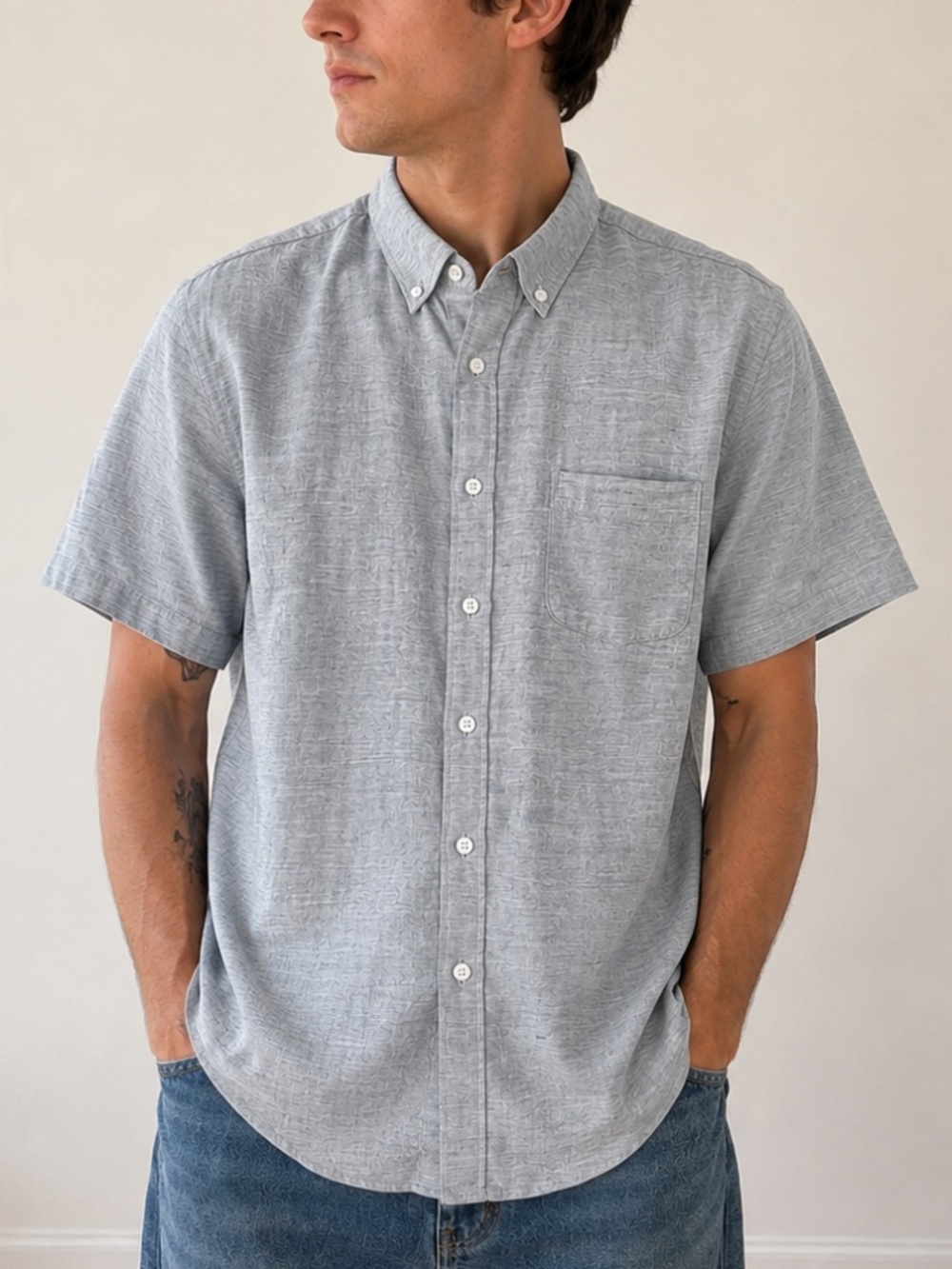 J. Crew Baird McNutt Linen Cotton Button Down Shirt XL